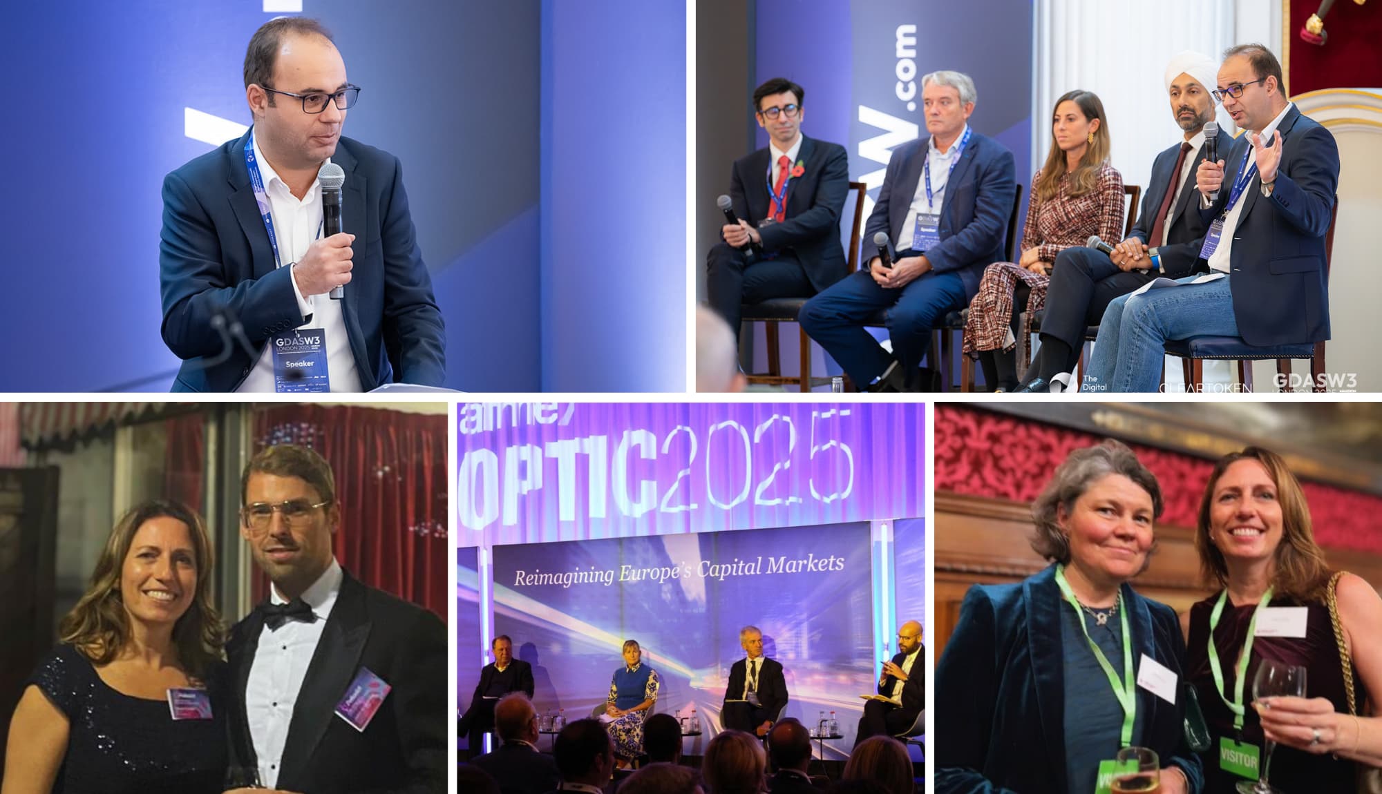 collage of ClearToken people at various events